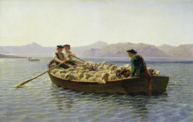 Barco a remo, 1863